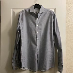 Pattered Express Button Down